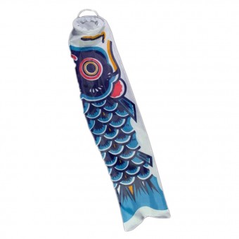 blue koi nobori carp windsock