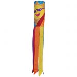 40 Inch Rainbow Sun Face Windsock