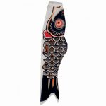 Black Koi Fish Windsock 60 Inches