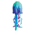 Blue Jellyfish 18 Inch Windsock