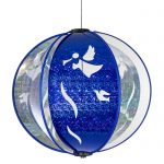Blue Peace Angel Spinning Globe