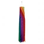 Diagonal Rainbow 33 Inch Windsock