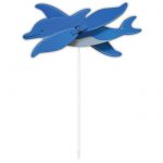 Dolphin WhirlyGig with Garden Pole