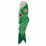 Green Koi Fish Windsock 60 Inches