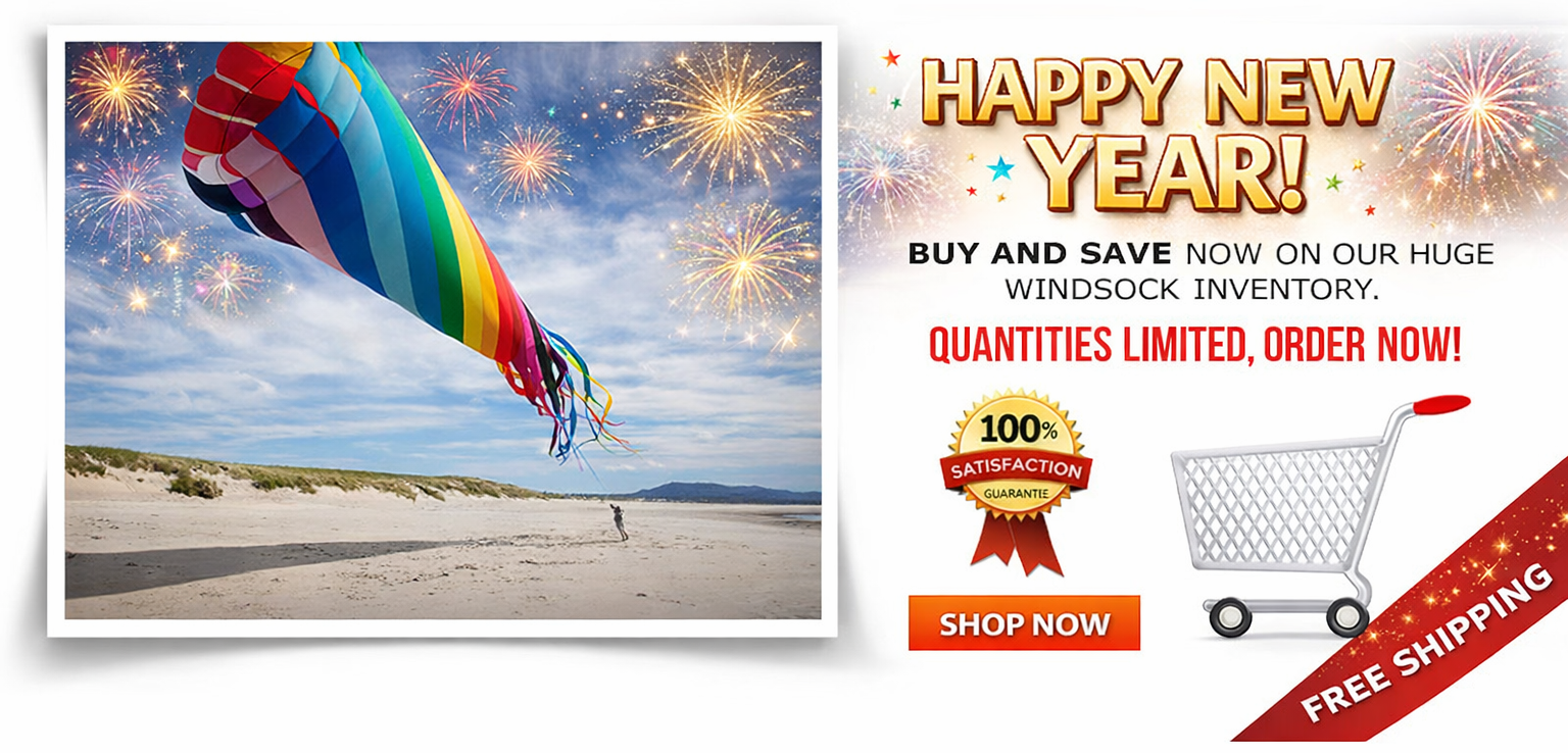 Happy New Year Windsocks