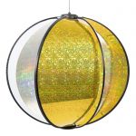 Laser Gold Spinning Globe
