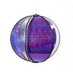 Laser Purple Spinning Globe