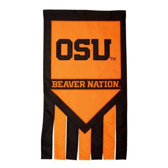 Oregon State Beaver Nation Garden Flag w Tails