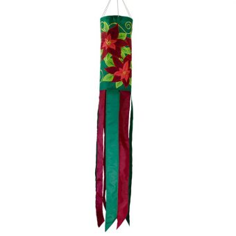 Poinsettia 40 Inch Windsock