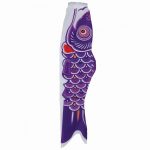 Purple Koi Fish Windsock 60 Inches