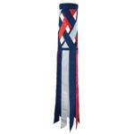 Red, White & Blue Diagonal Weave 40" Windsock