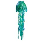 Teal Iridescent Jellyfish 3D 40 Inch Windsock