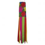 Tropical Flowers 40" Windsock