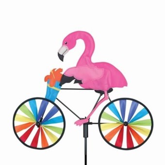 Flamingo Bike Spinner Windsock