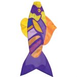 Purple Gold Fish Windsock