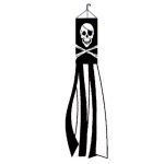 Jolly Roger Black Pirate Windsock