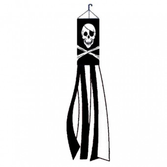 Pirate Black Flag Windsock Jolly Roger